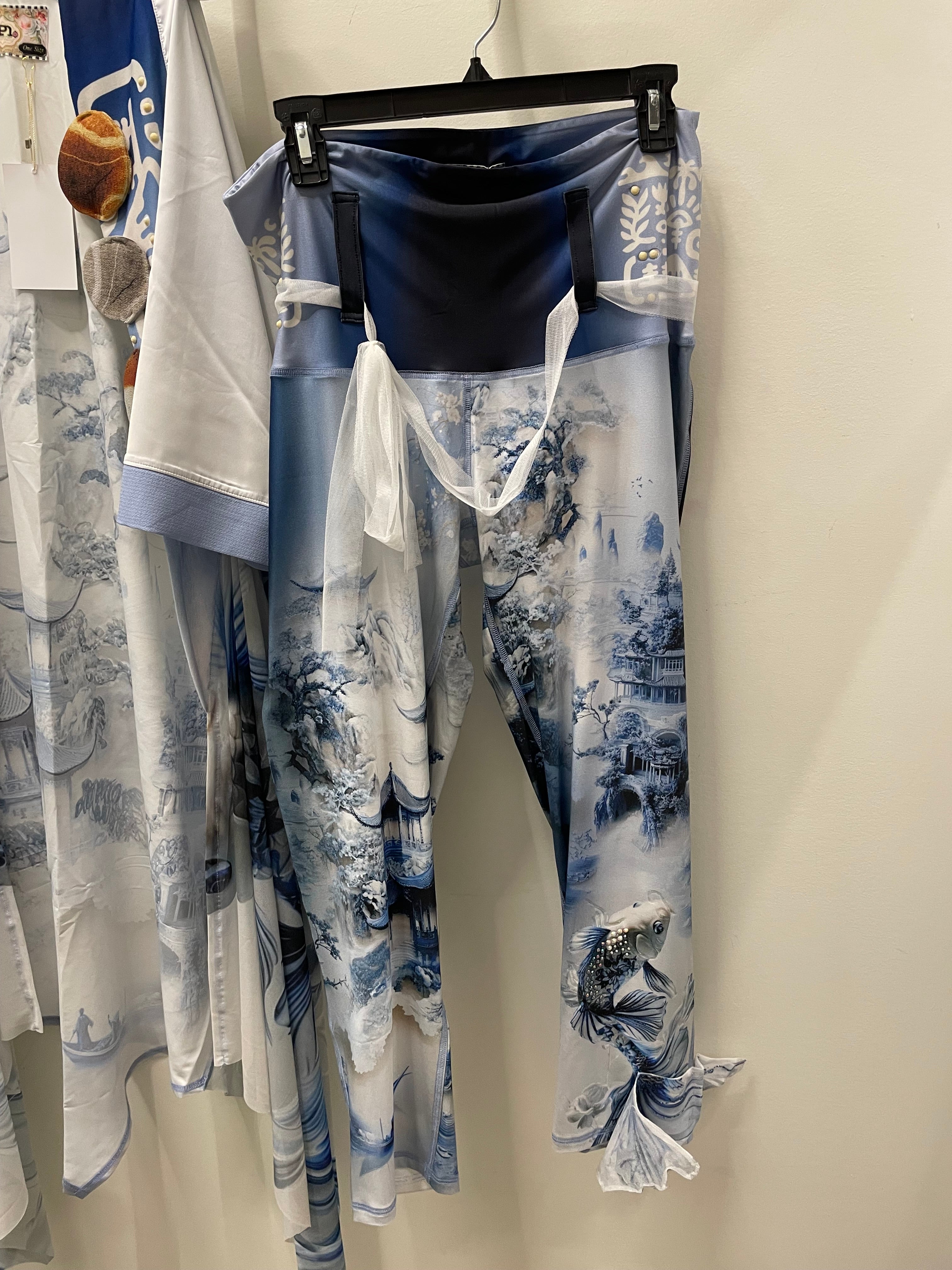 Leggings in Japanese Koi by IPNG Design