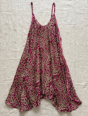 Rasgulla Sari Moonchild Mini Dress #003 by Kantha Bae