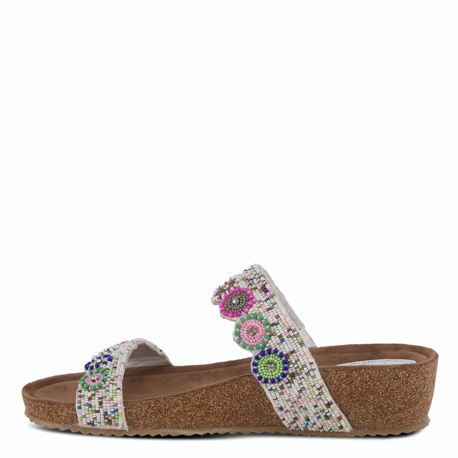 Azura Bahama Cork Wedge Multi Straps Sandal