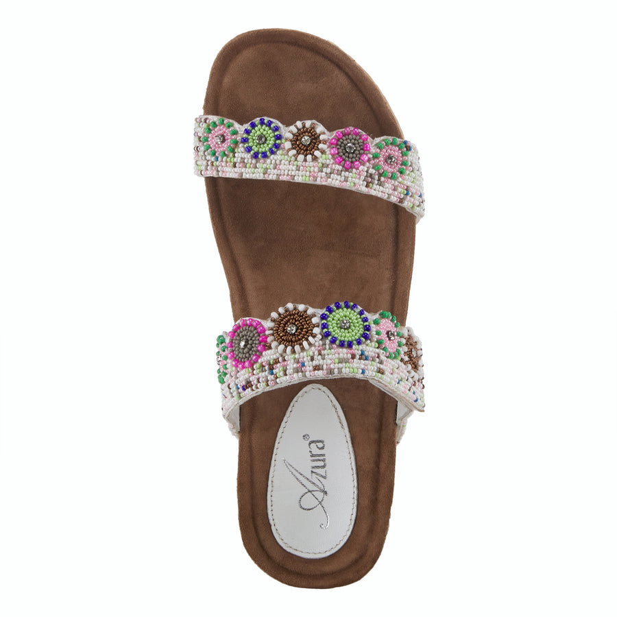 Azura Bahama Cork Wedge Multi Straps Sandal