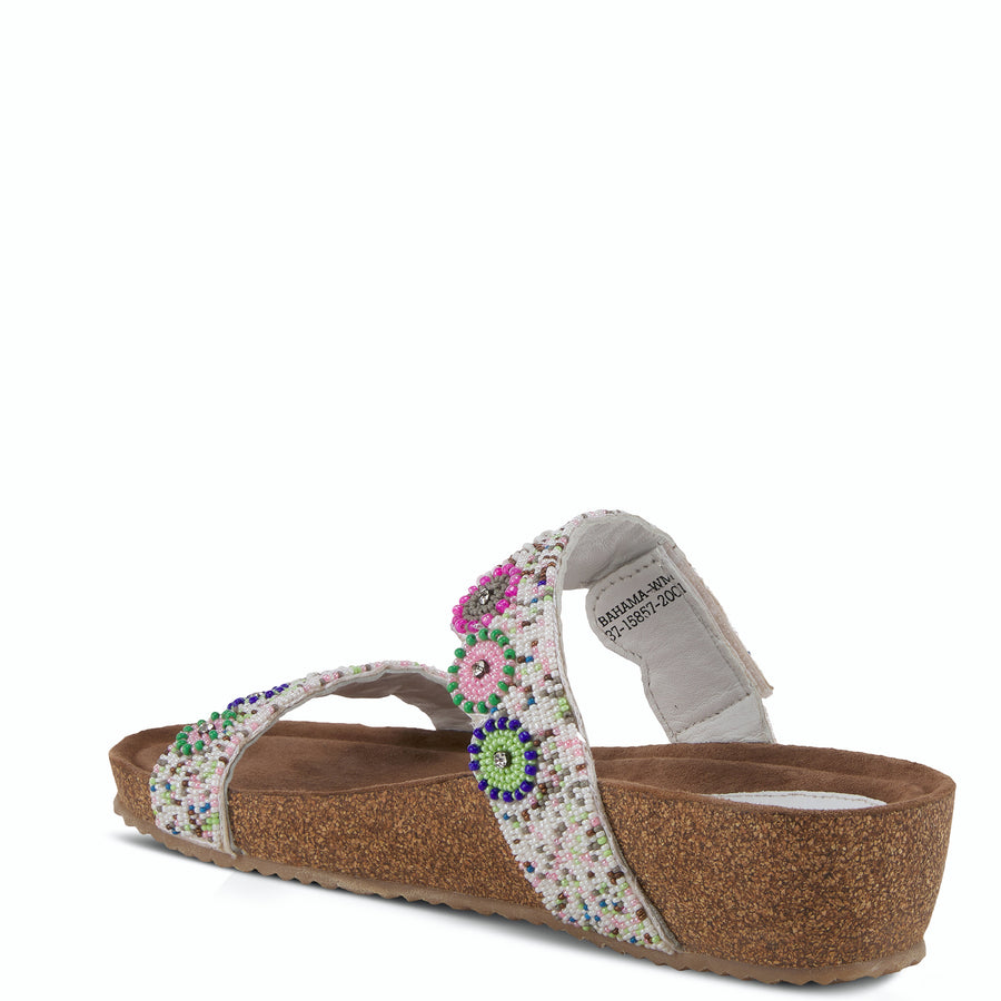 Azura Bahama Cork Wedge Multi Straps Sandal