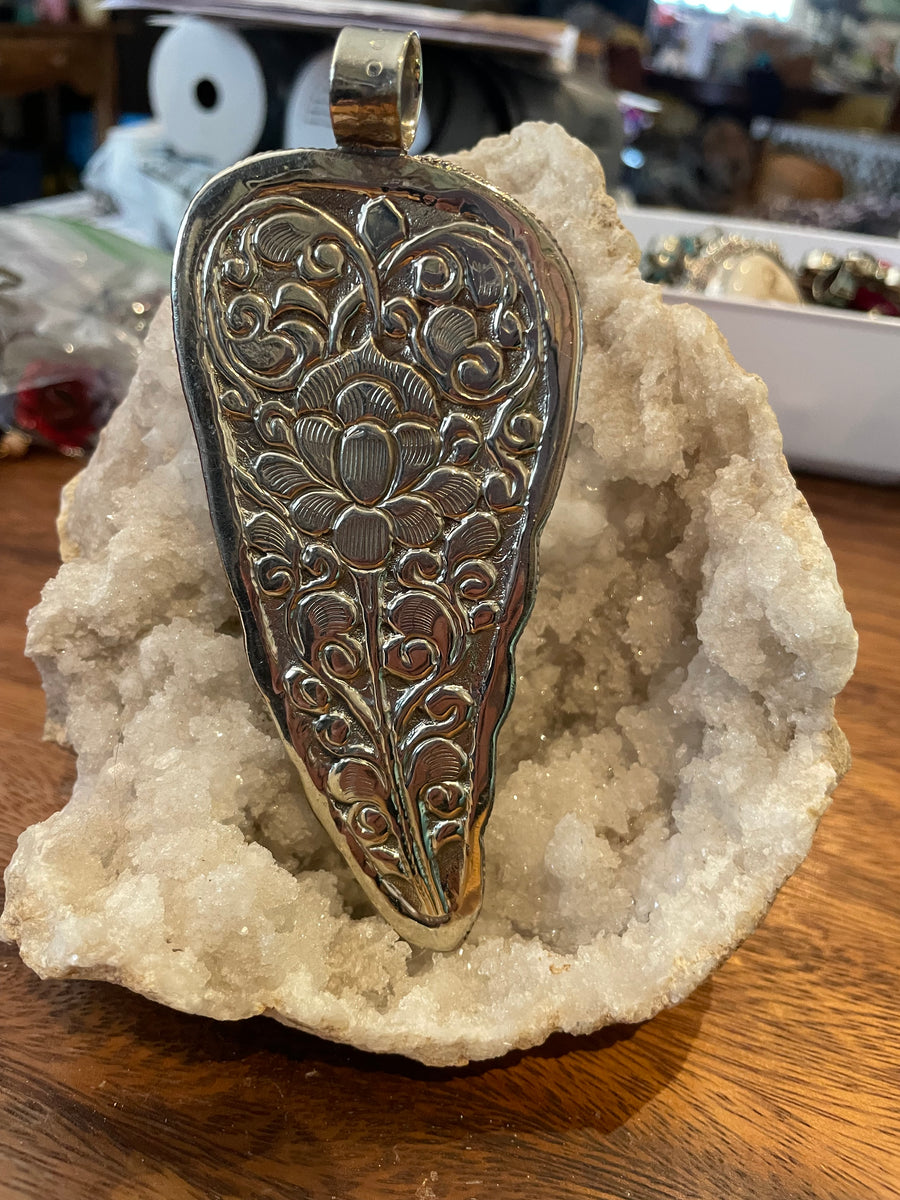 Pendant Only Carved Horse Feather Head