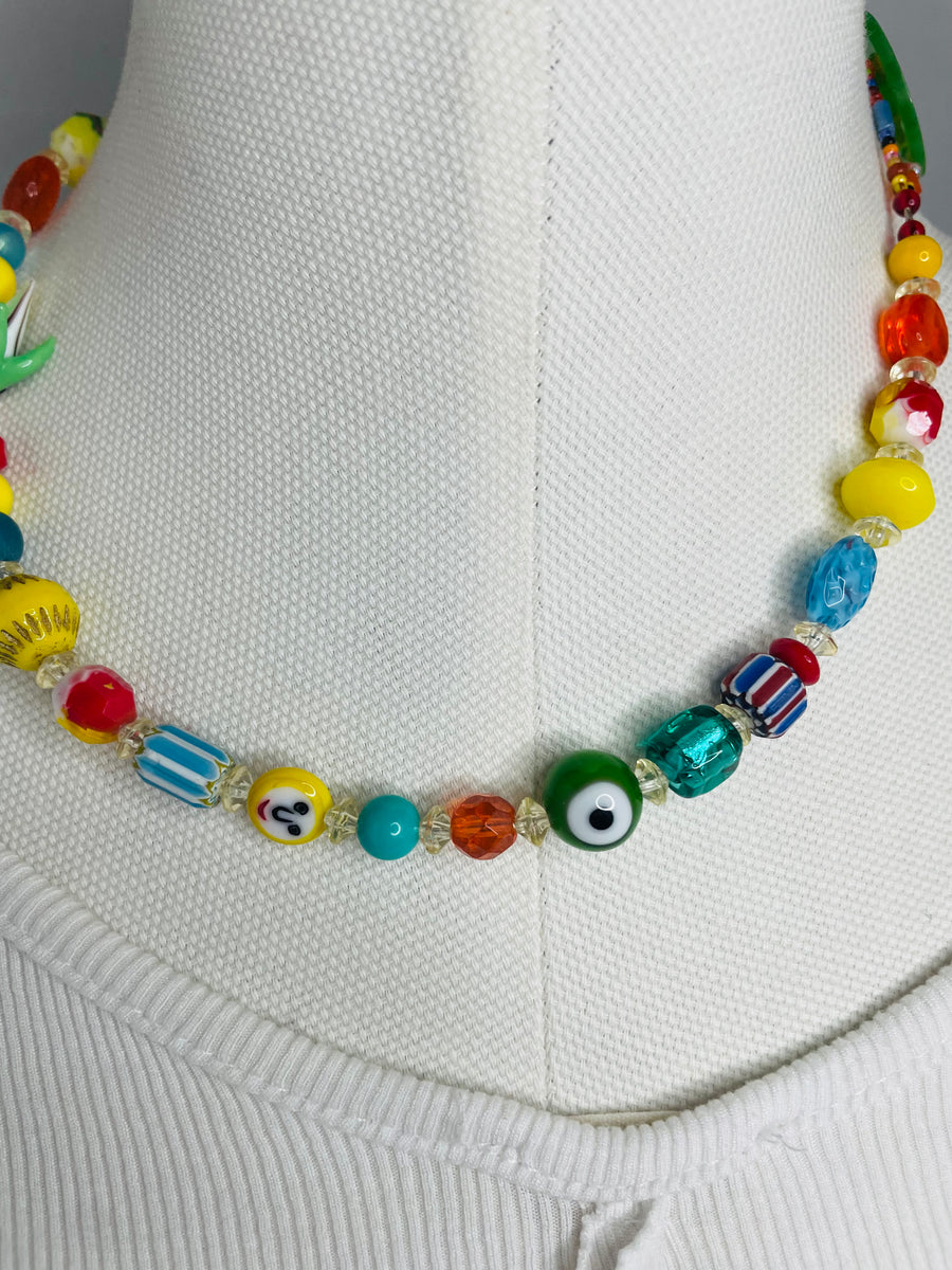 Angel Fish Glass Necklace by The Vintage Jewel