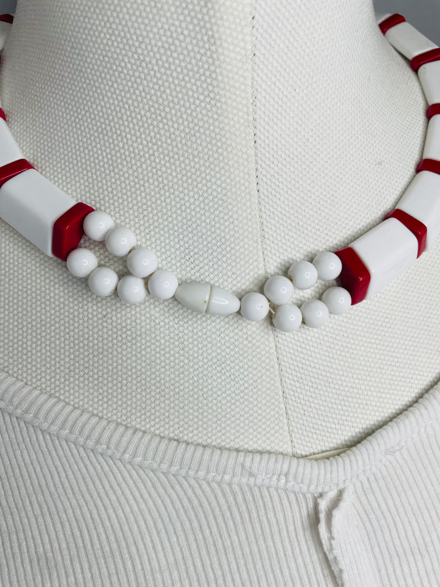 Additional view of Vintage V Necklace by The Vintage Jewel from Robin Boutique.