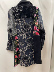 Mixed Media Jacket by Adore