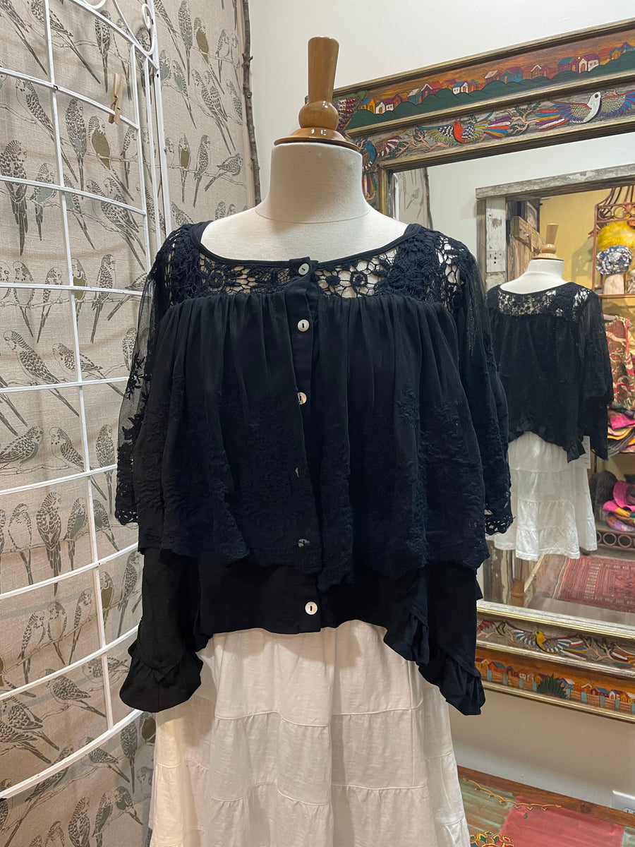 Lace Ruffle Top by The Paper Lace