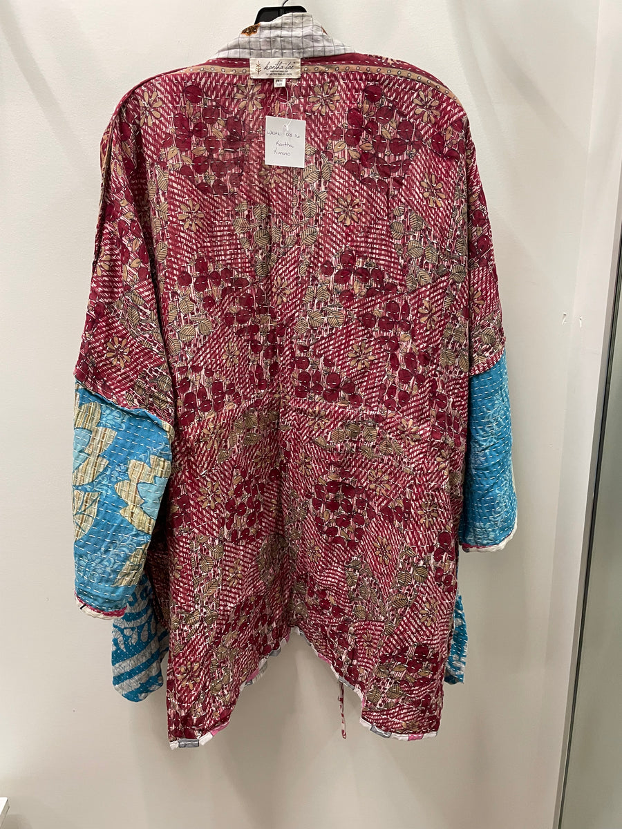 Kantha Shortie Kimono #16 by Kantha Bae