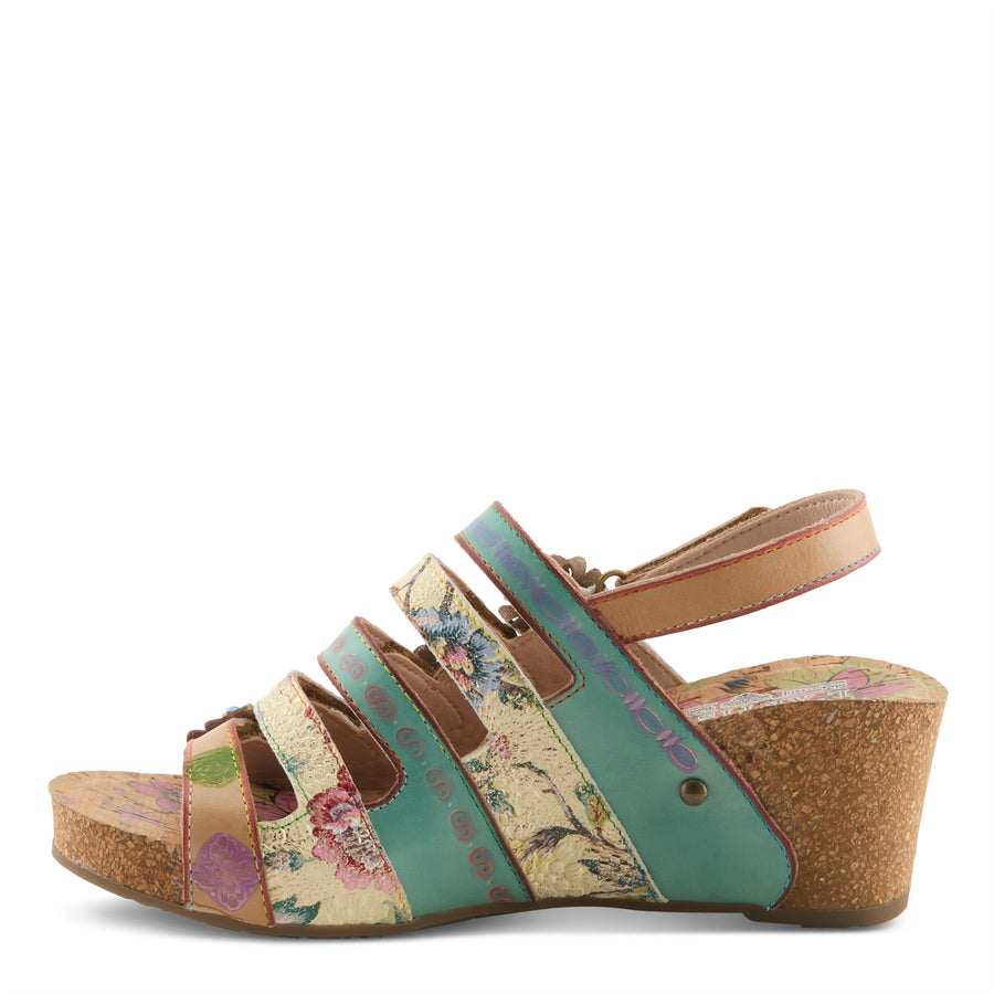 L'Artiste Buckleitup Wedge with Multiple Velcro Straps Robin Boutique