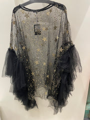 Gold Glitter Mesh Tunic Dress BC3245