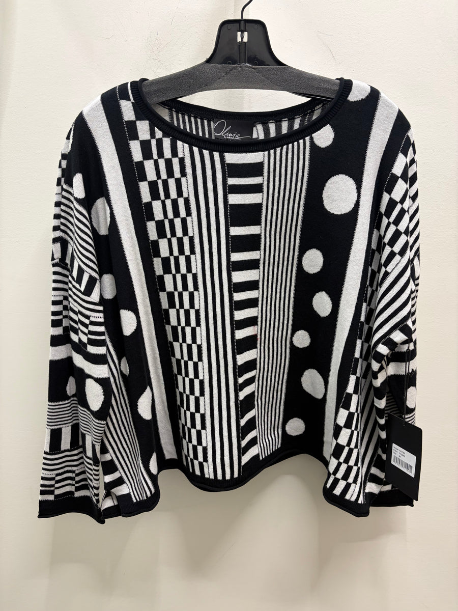 Modernist Mix Topper Sweater by Olivia