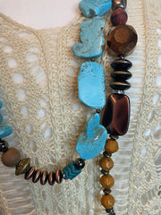 Double Strand Chunky Bead Necklace