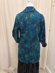 Stained Glass Floral Fleece Car Coat by Olivia