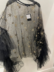 Gold Glitter Mesh Tunic Dress BC3245