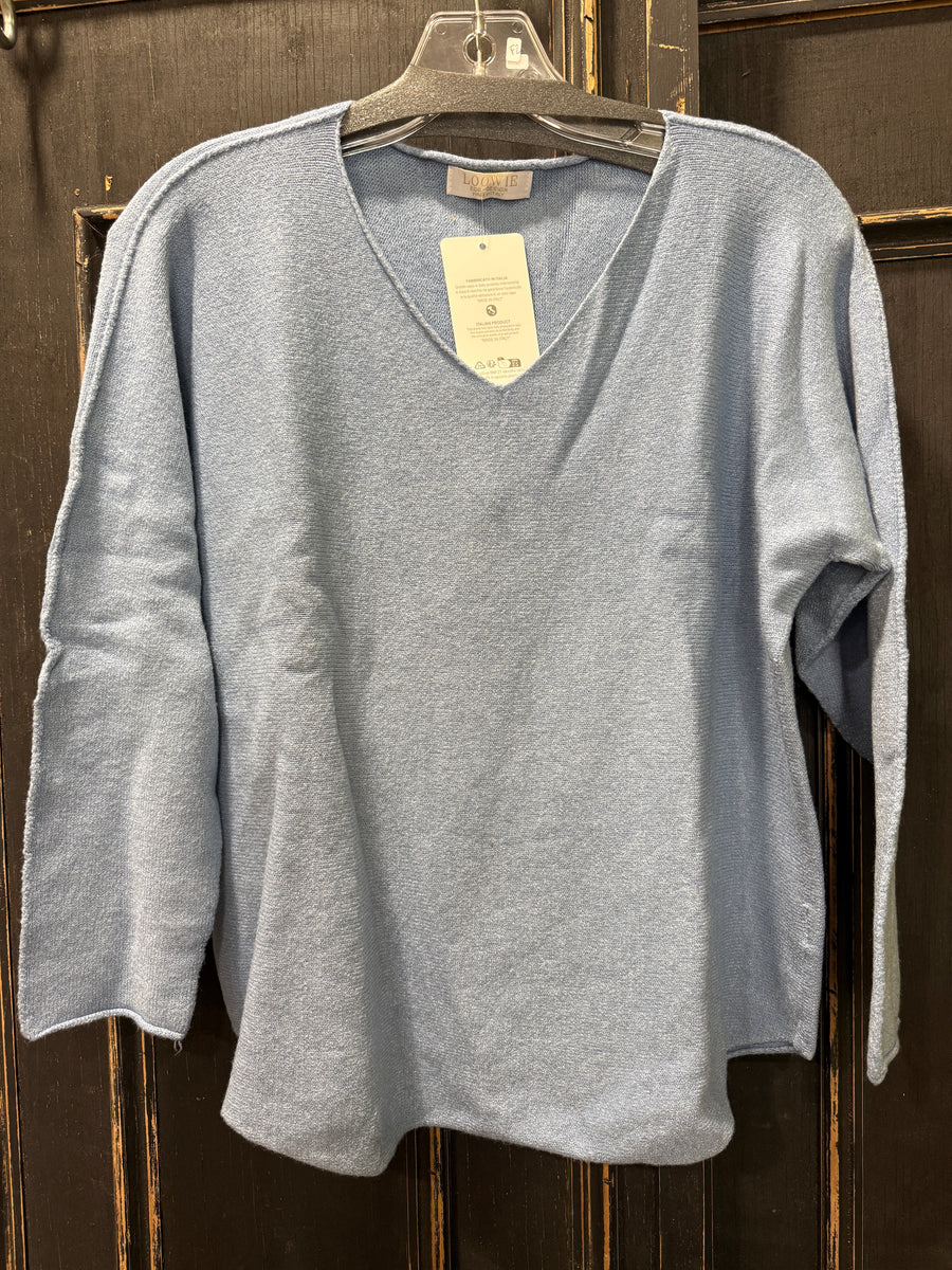 Italian One Size Cozy Comfy V-Neck Sweater