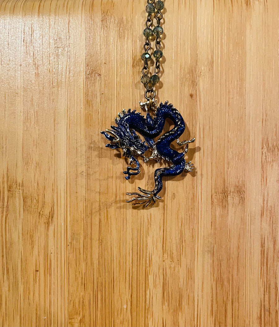 Serpent Dragon Necklace by Gina