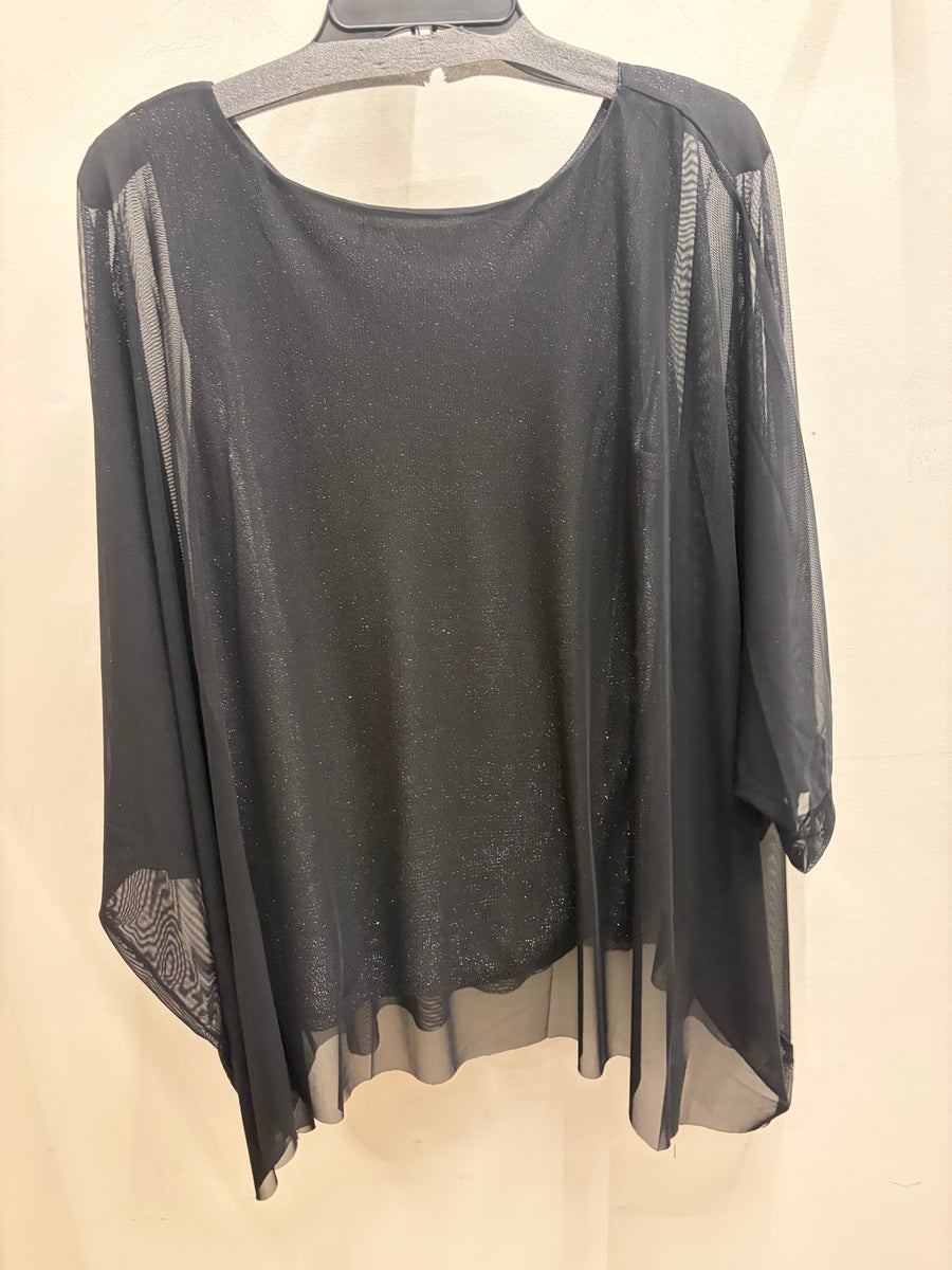 Chiffon Tunic Top with Sparkly Tank Top by Origami