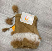 Fingerless Faux Fur Trim Glove LOG 079 - Robin Boutique-Boutique 