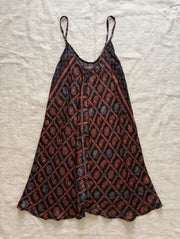 Rasgulla Sari Moonchild Mini Dress #216 by Kantha Bae