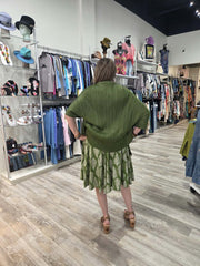 Pleated 2-Way Kimono Jacket by EllyNDale