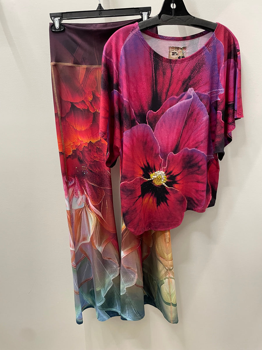 Bell Bottom Pants in Floral Explosion by IPNG Design
