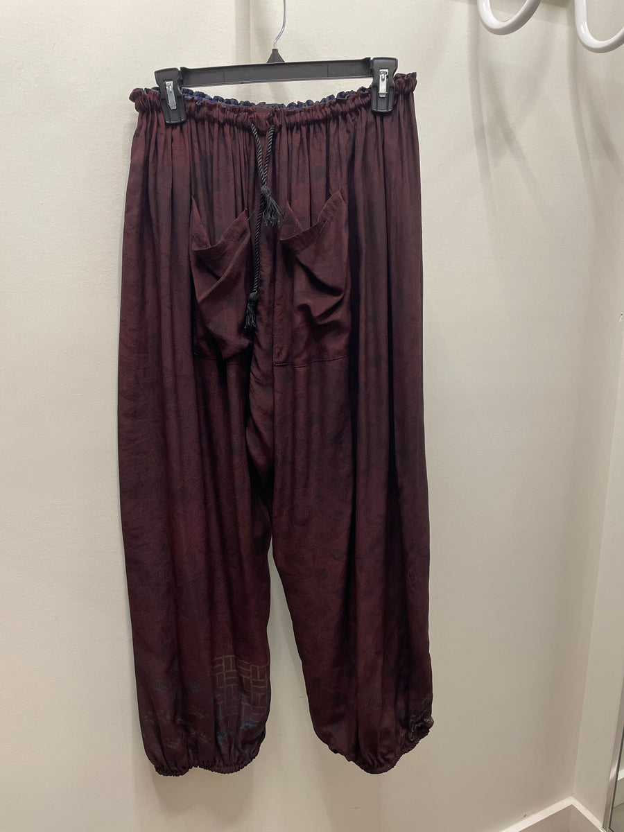 Silk Sari Jogger Pant #08 by Kantha Bae