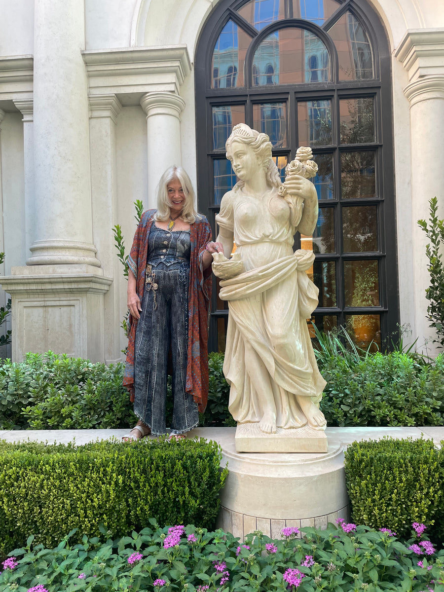 IPNG Design Loose Pants Jumpsuit in Illusion Denim Milk