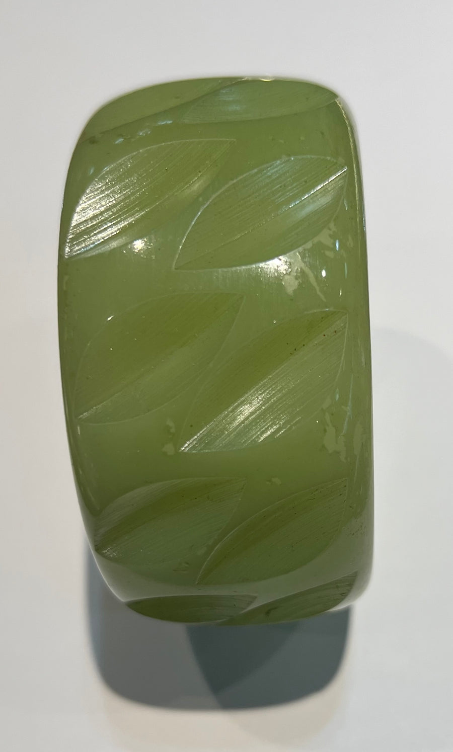 Carved Leaves Copal Bangle