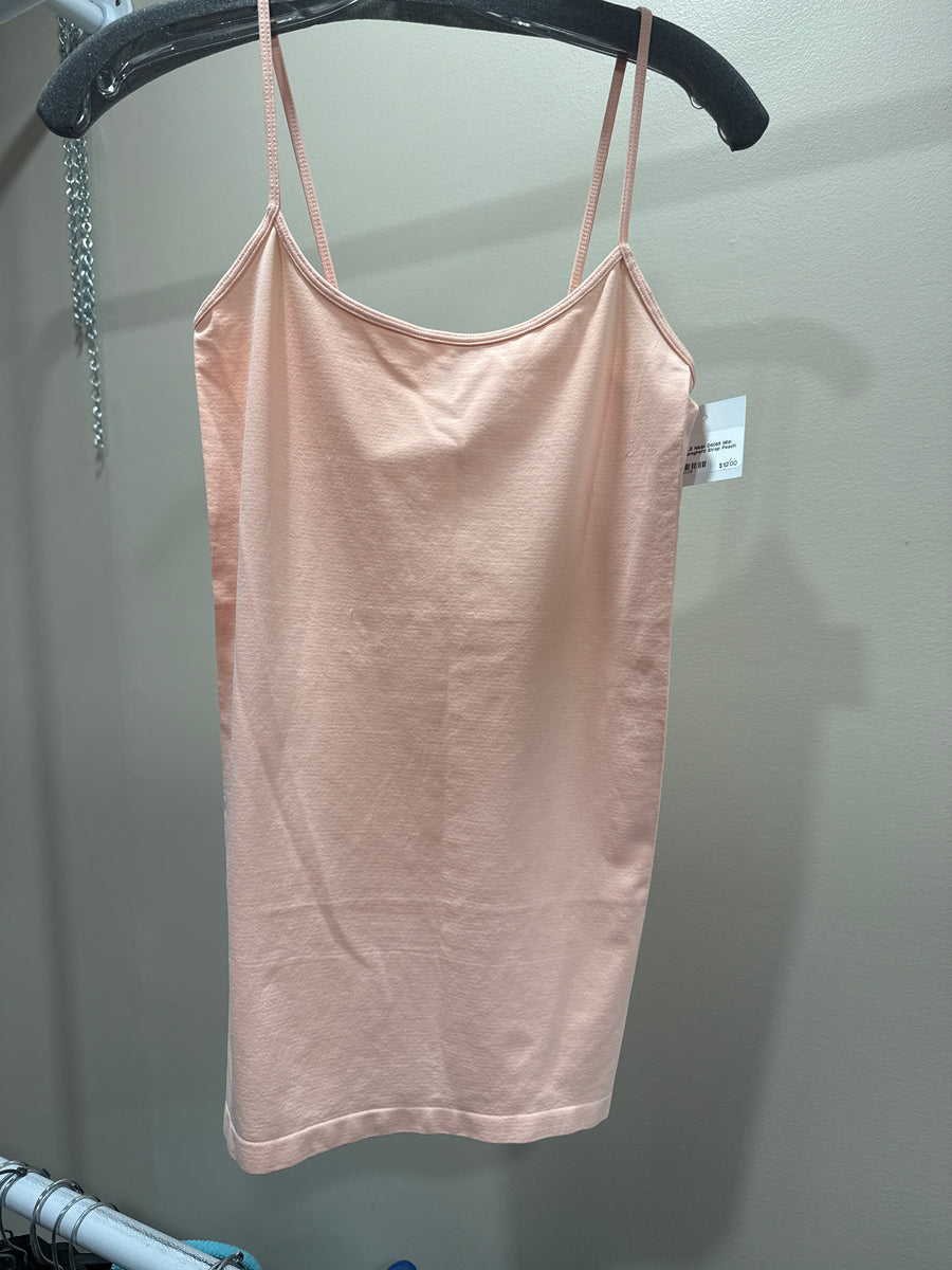 Peach Mid Length Spaghetti Strap Cami by Dynamic