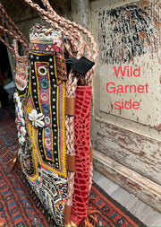 Upcycled Embroidered Market Braided Tote by Kantha Bae