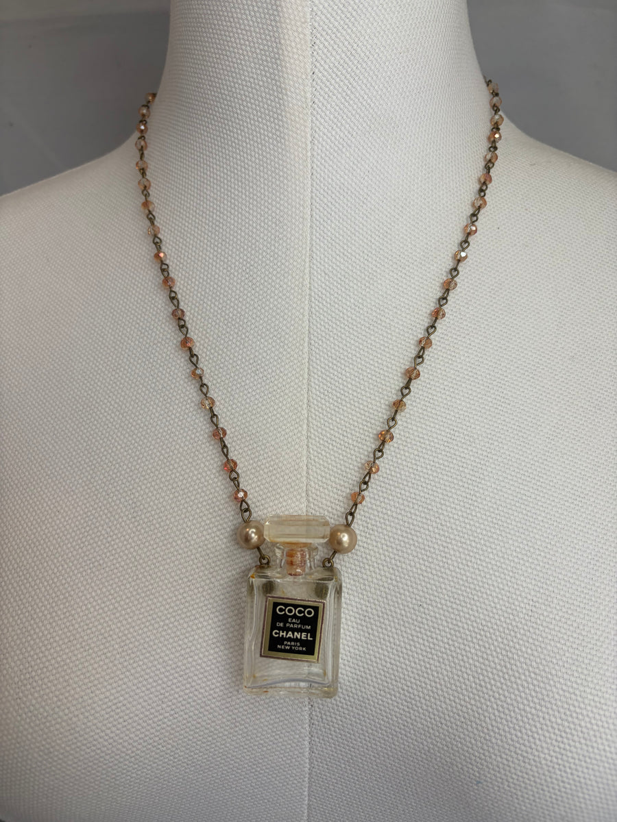 Vintage Coco Chanel Parfum Bottle Necklace by Gina