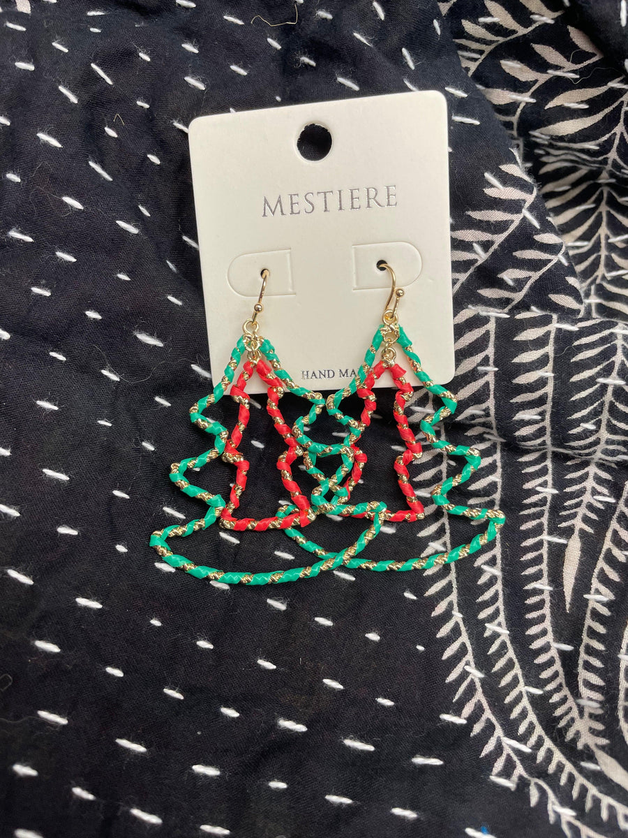 Christmas Tree Earrings - Robin Boutique-Boutique 