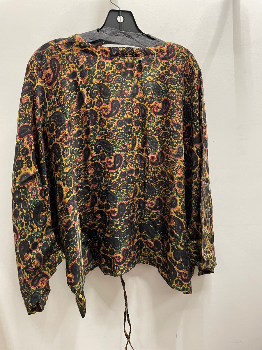 Crepe Silk Butterfly Top #018 by Kantha Bae