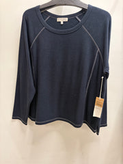 Butter Rib Knit Raglan Pullover by Escape