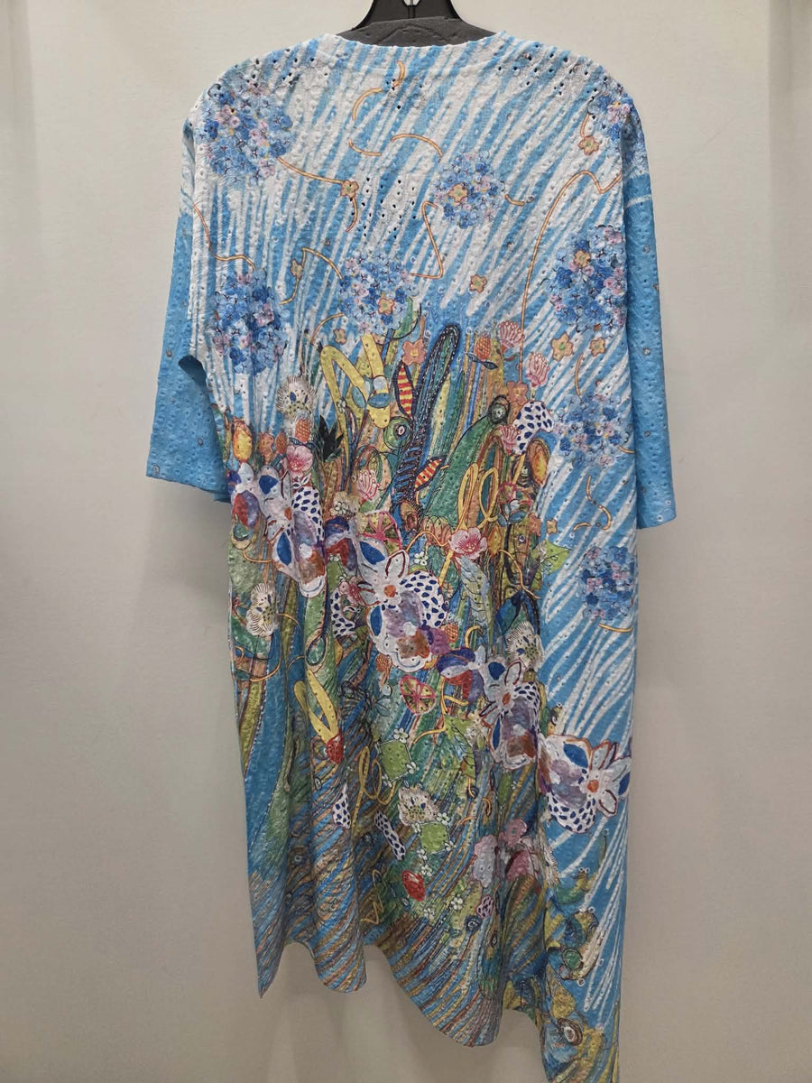 Easy Dress in Retro Bloom Print by Inoah