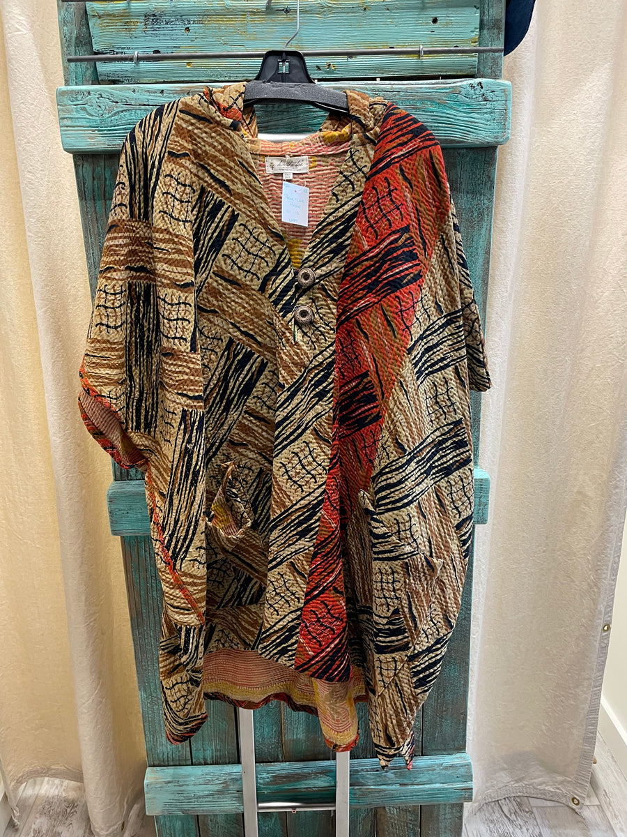 Peace + Love Poncho #202 by Kantha Bae