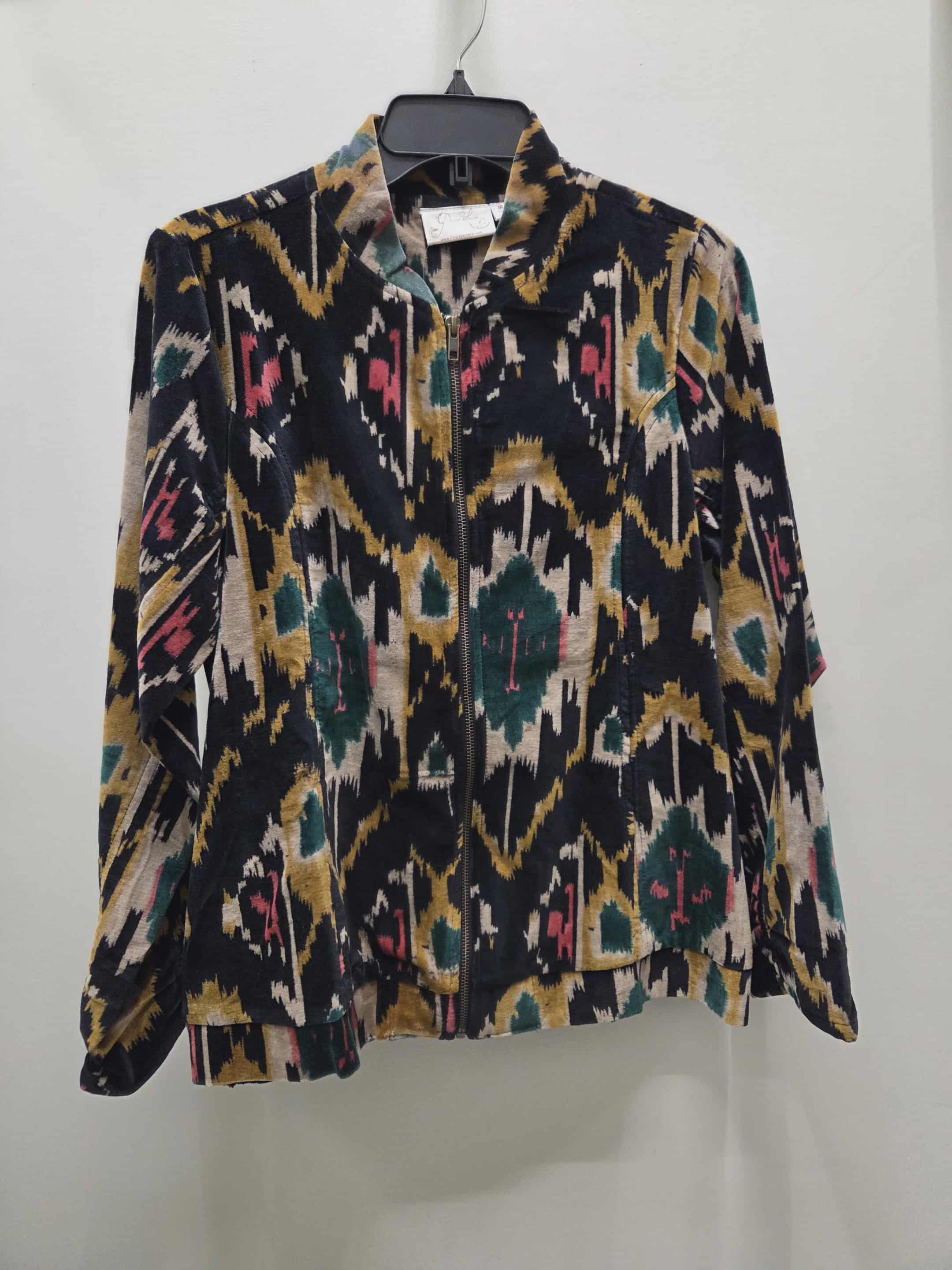 Ikat Velvet Bomber Jacket by Paper Lace