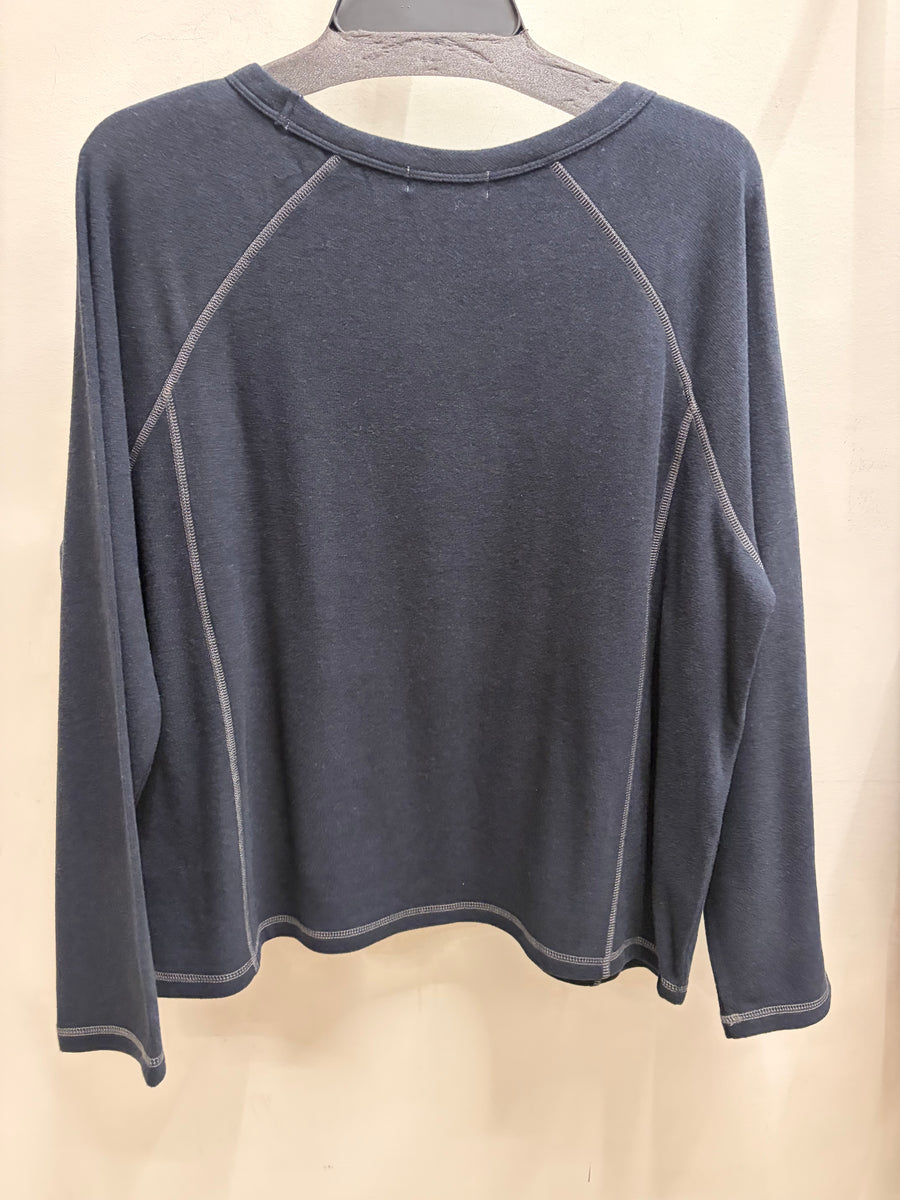 Butter Rib Knit Raglan Pullover by Escape
