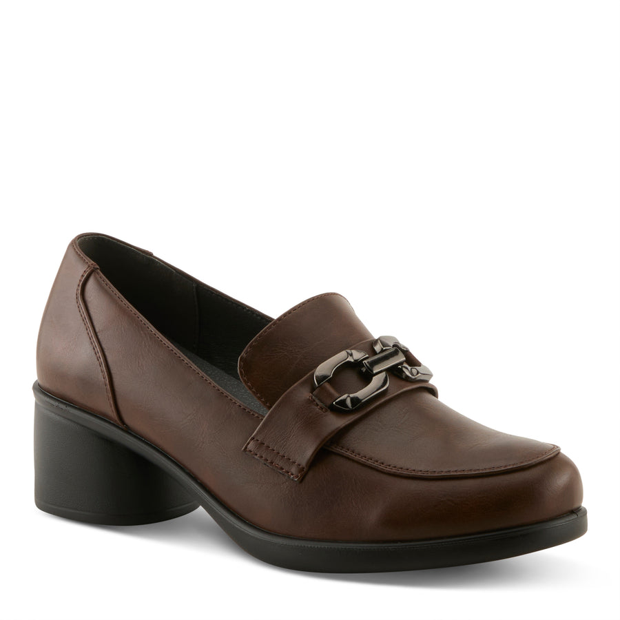 Flexus Calderoni Shoes in brown side view - Robin Boutique