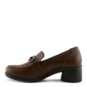 Flexus Calderoni Shoes in brown side view - Robin Boutique
