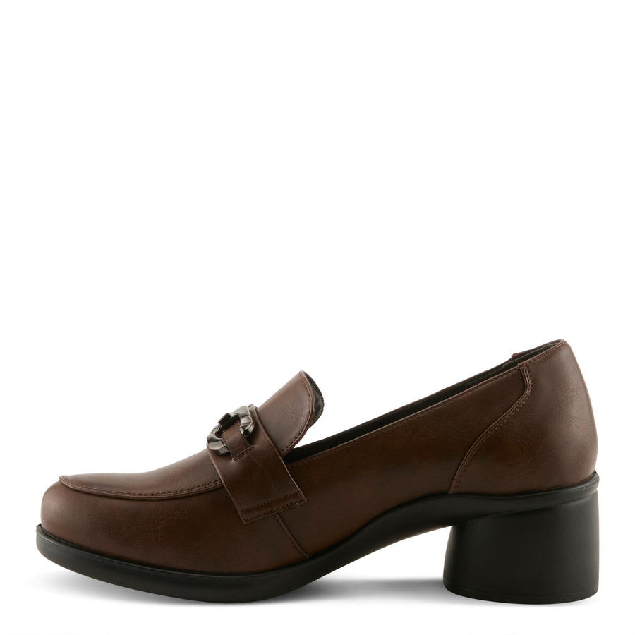 Flexus Calderoni Shoes in brown side view - Robin Boutique
