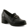 Flexus Calderoni Shoes in black side view - Robin Boutique