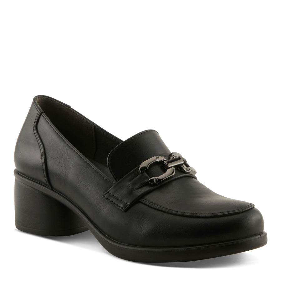 Flexus Calderoni Shoes in black side view - Robin Boutique