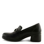 Flexus Calderoni Shoes in black side view - Robin Boutique