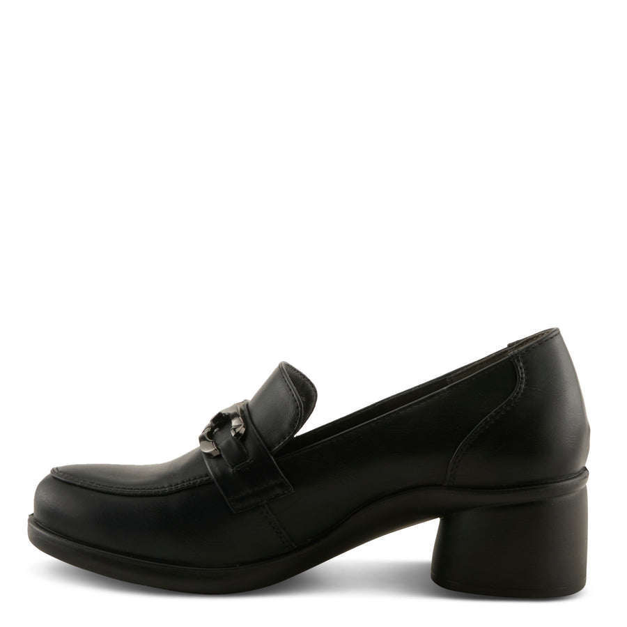 Flexus Calderoni Shoes in black side view - Robin Boutique