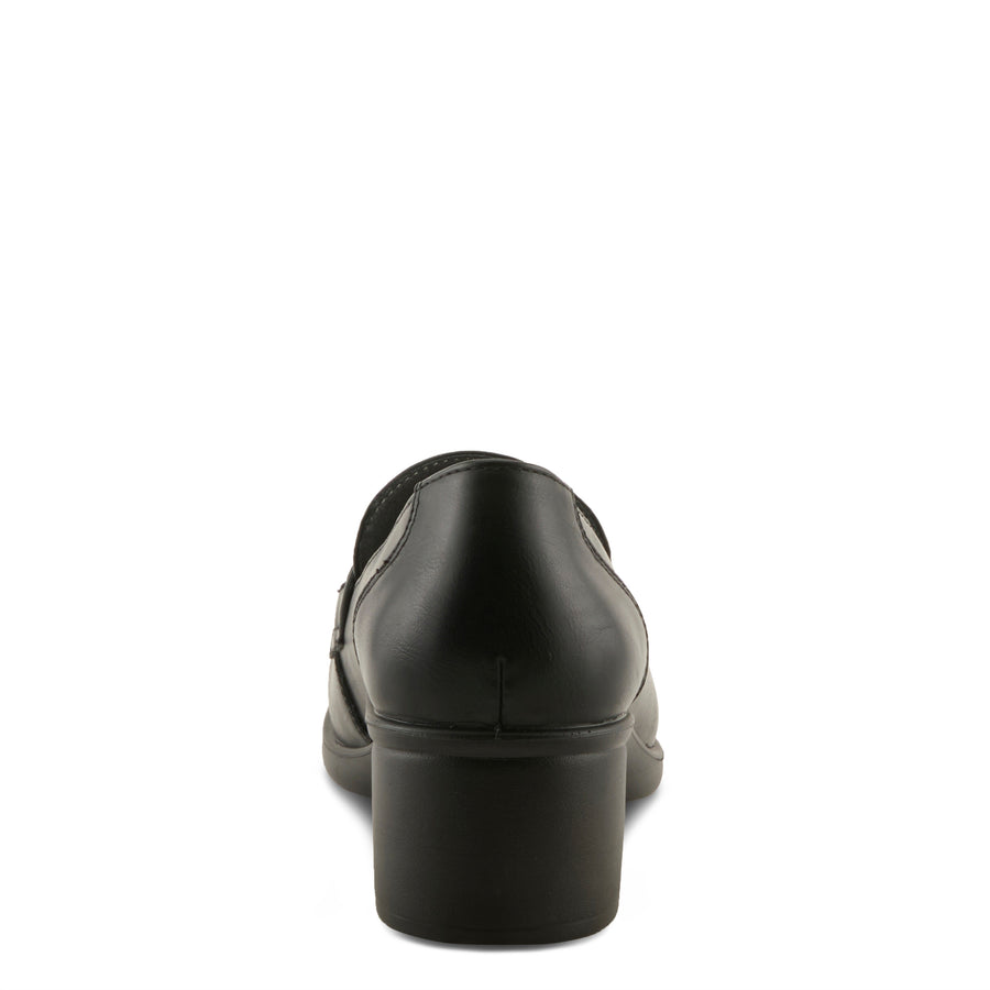 Flexus Calderoni Shoes in black back view - Robin Boutique