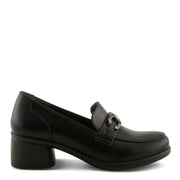 Flexus Calderoni Shoes in black side view - Robin Boutique