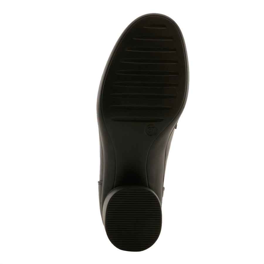 Flexus Calderoni Shoes in black sole view - Robin Boutique
