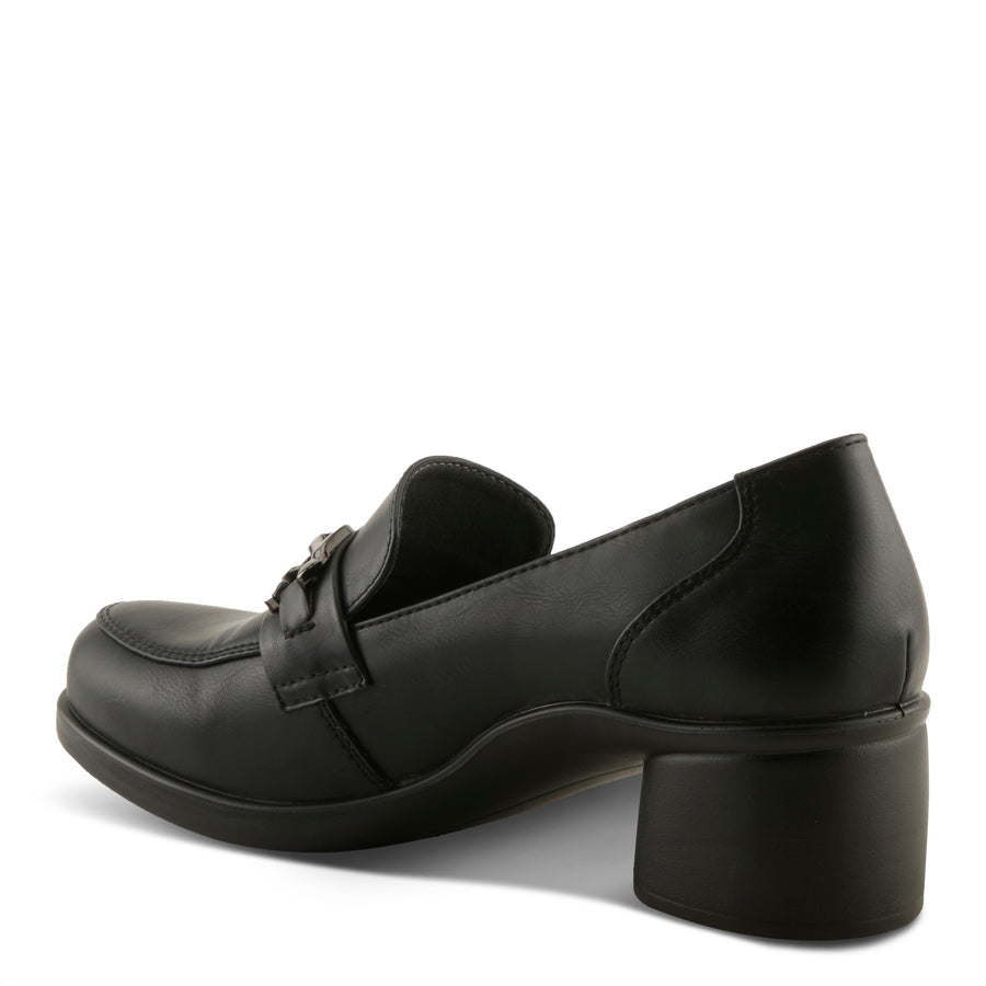 Flexus Calderoni Shoes in black side view - Robin Boutique