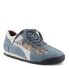 L'Artiste Carpediem Sneaker Shoes in Blue Multi Front Side View - Robin Boutique