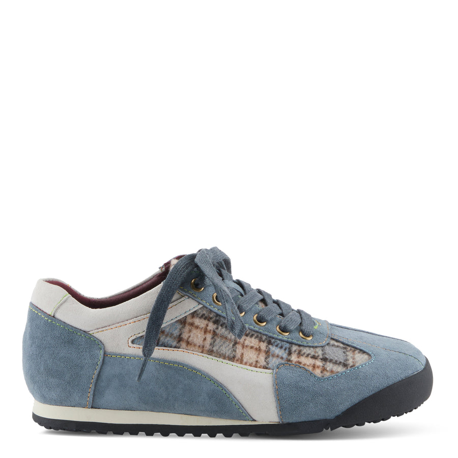 L'Artiste Carpediem Sneaker Shoes in Blue Multi Side View - Robin Boutique